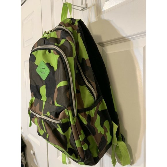 RRUIPAI Green-Brown‎ Green CAMOUFLAGE STYLE School Backpack - Picture 3 of 7